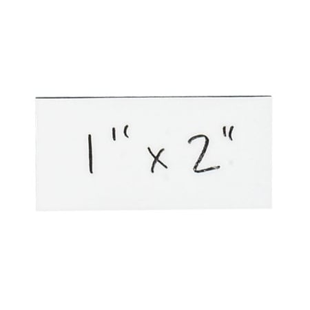 Bsc Preferred 1 x 2'' White Warehouse Labels - Magnetic Strips, 25PK BUY00019258